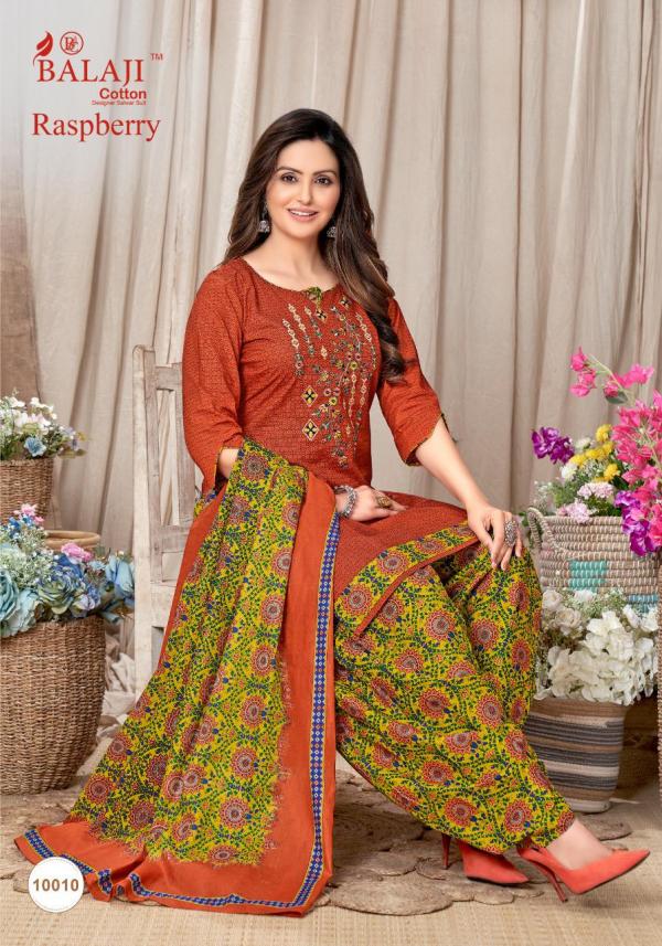 Balaji Raspberry Patiyala Vol-10 Cotton Designer Dress Material